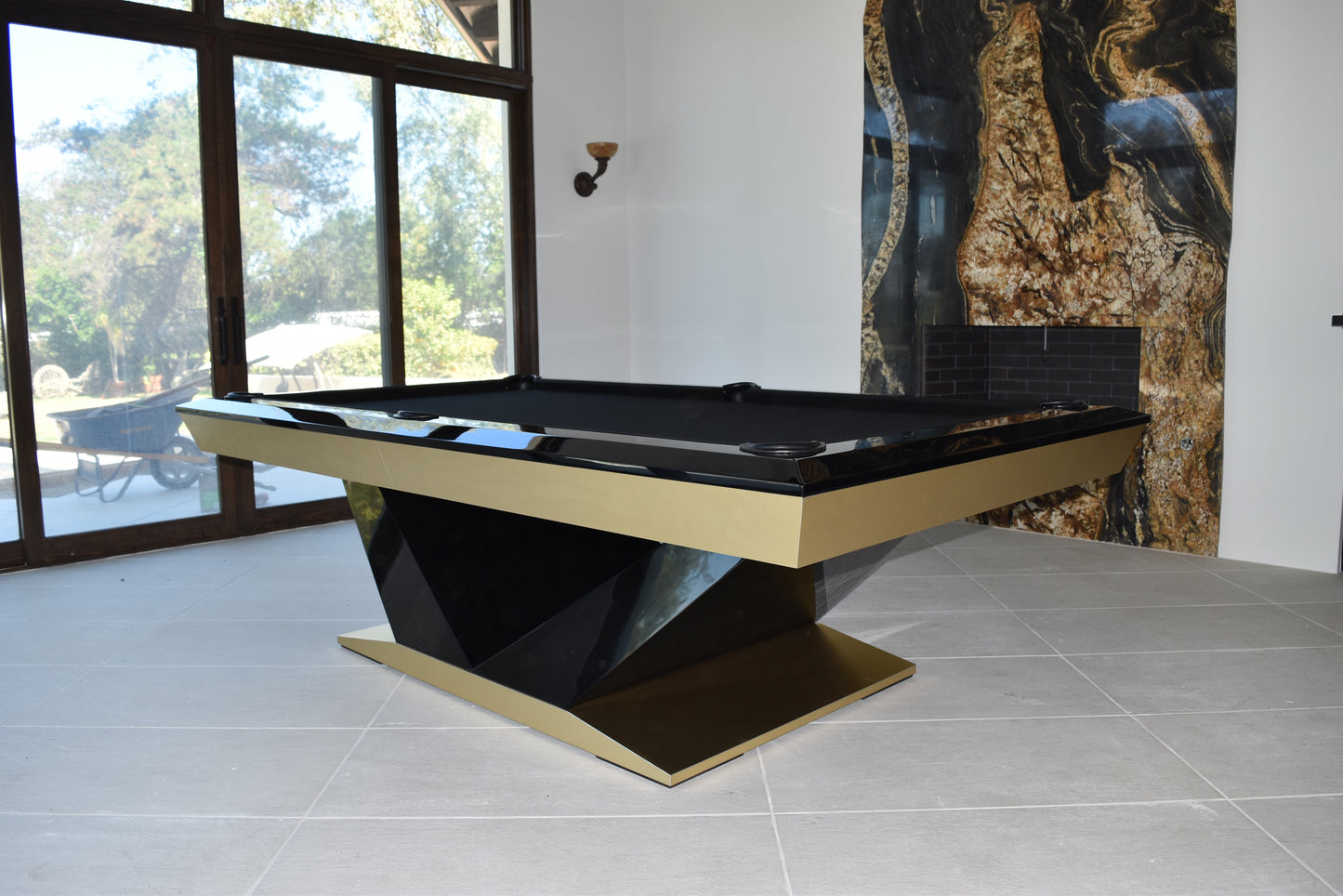 President Modern Pool Table Angle Rails