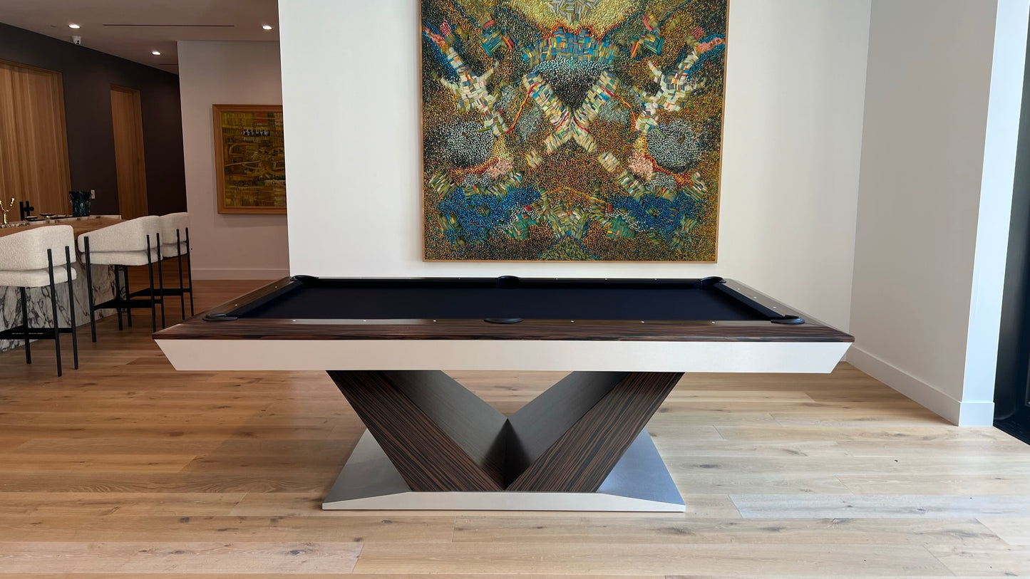 President Modern Pool Table Angle Rails