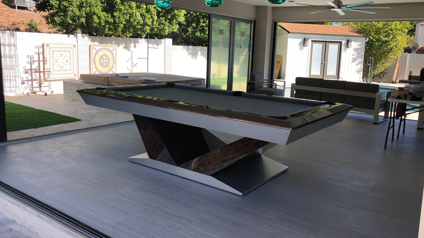 President Modern Pool Table Angle Rails