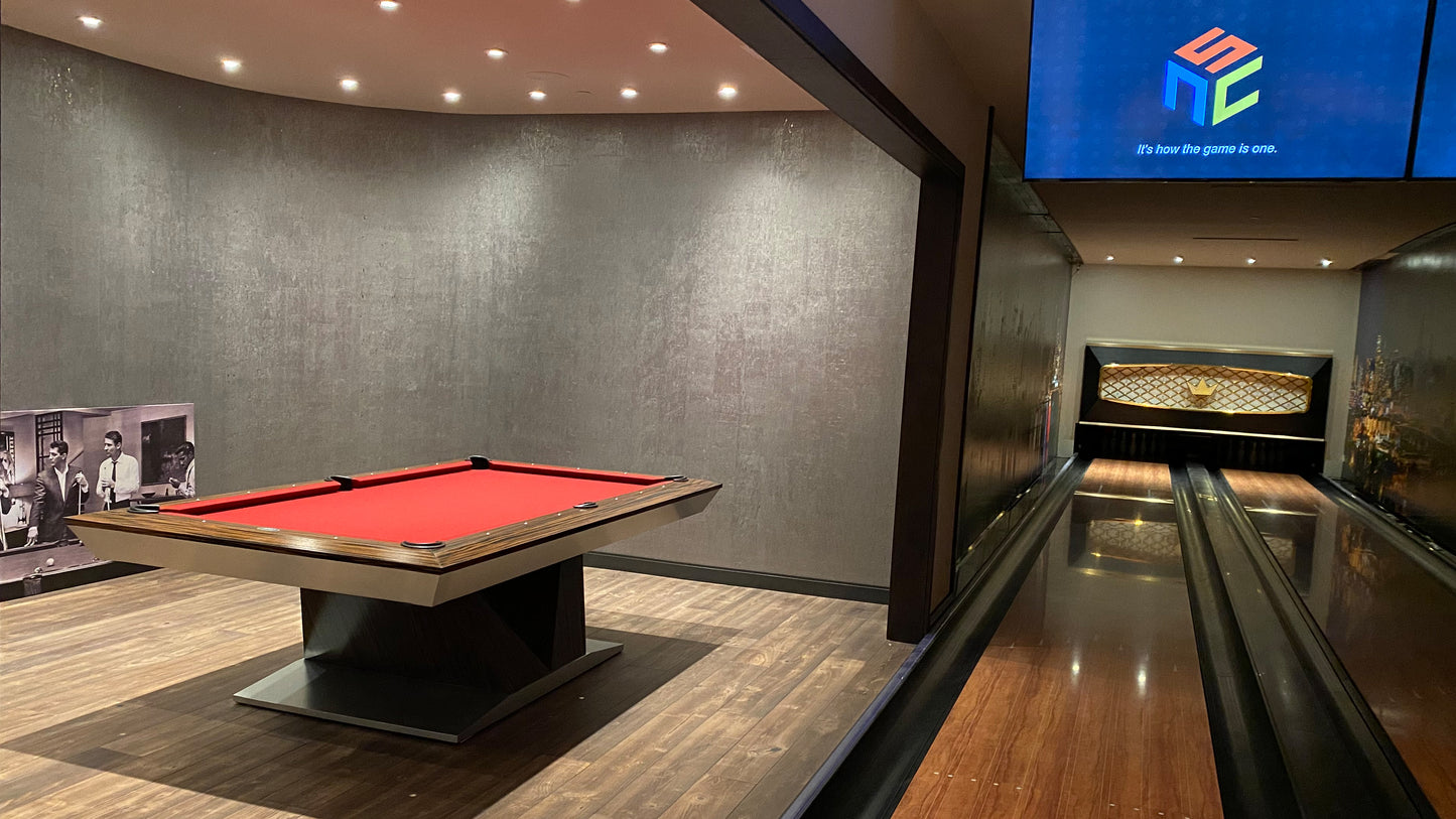 President Modern Pool Table Angle Rails