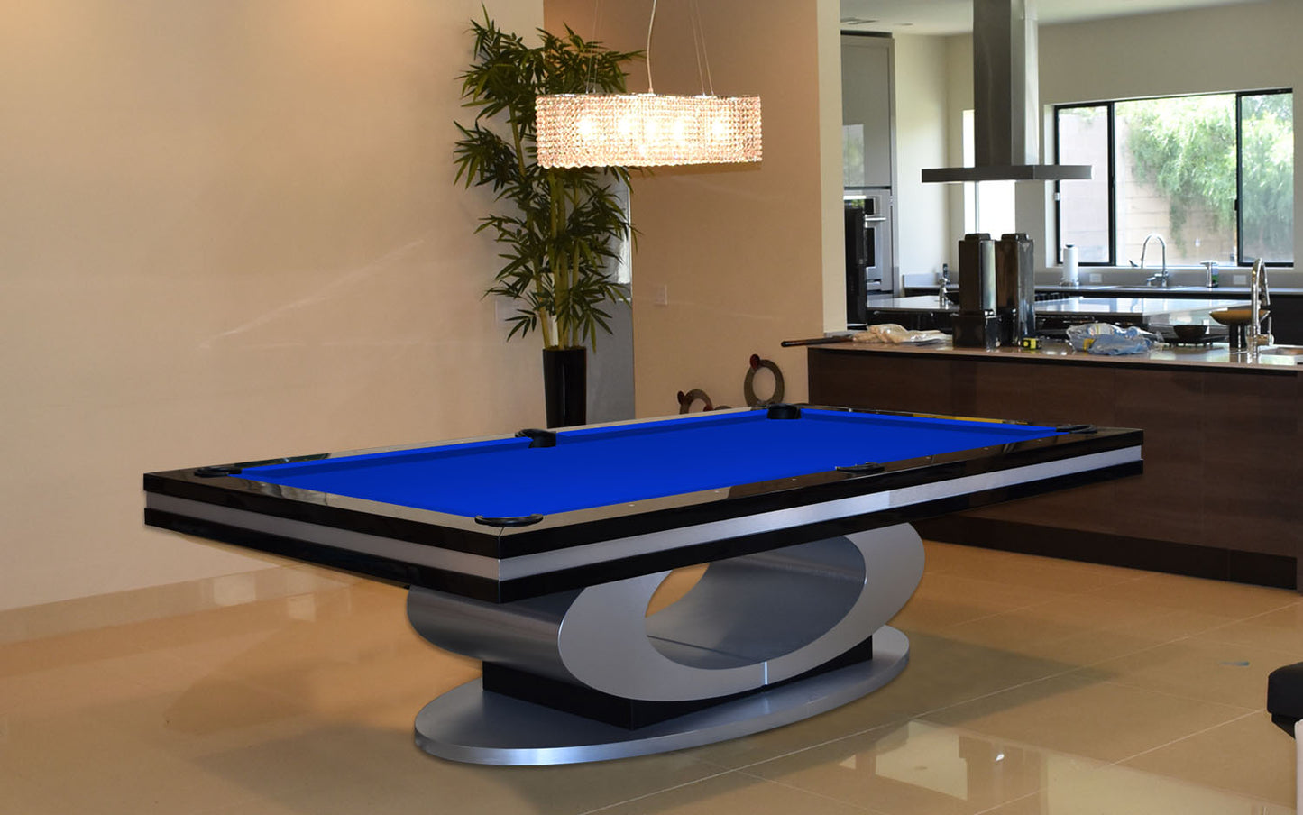 Oval Modern Pool Table