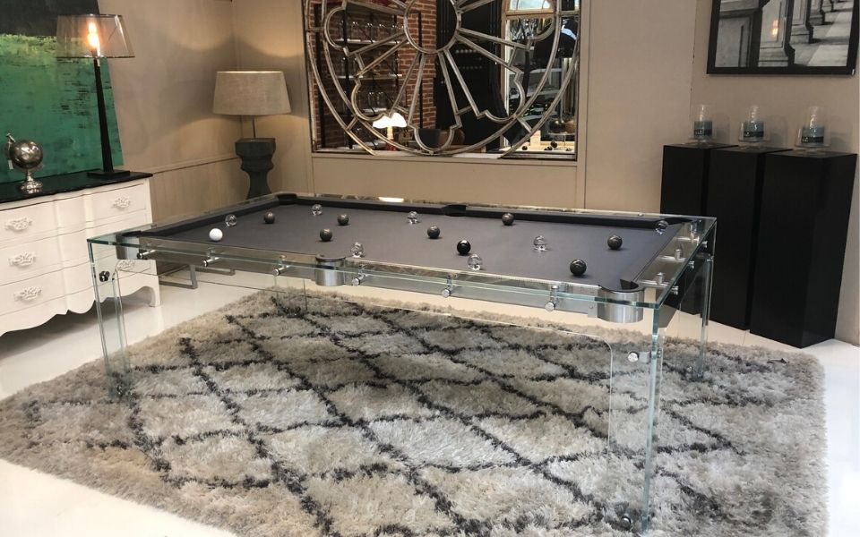 Carat Light Glass Pool Table