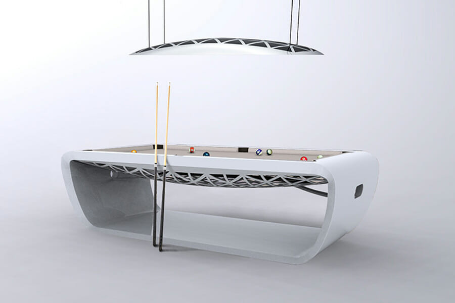 Blacklight Modern Pool Table - USA Custom Luxury Modern Pool Tables