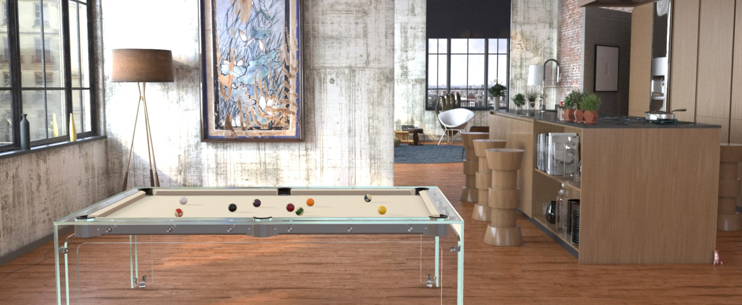 Carat Light Glass Pool Table