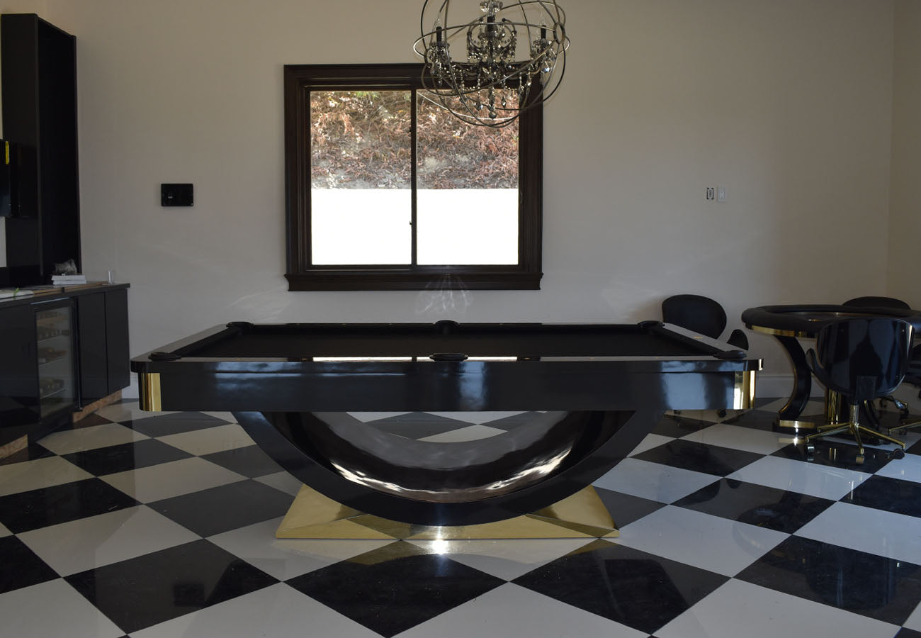 Halo Modern Pool Table Round Corners