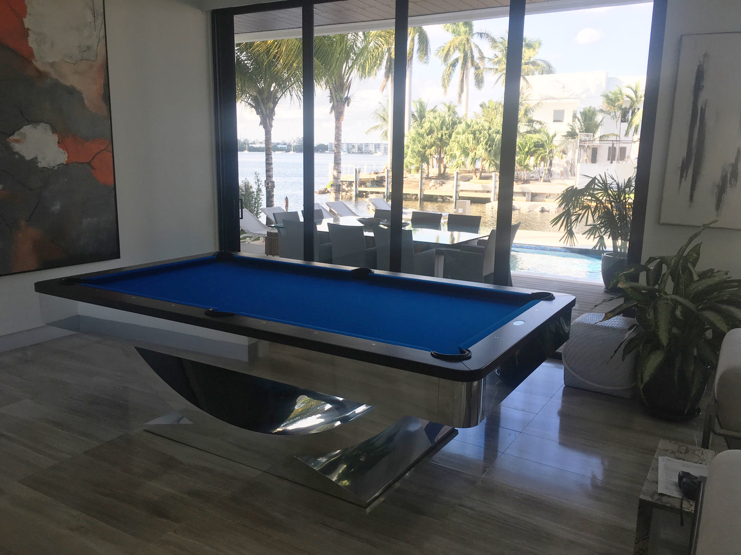 Halo Modern Pool Table Round Corners