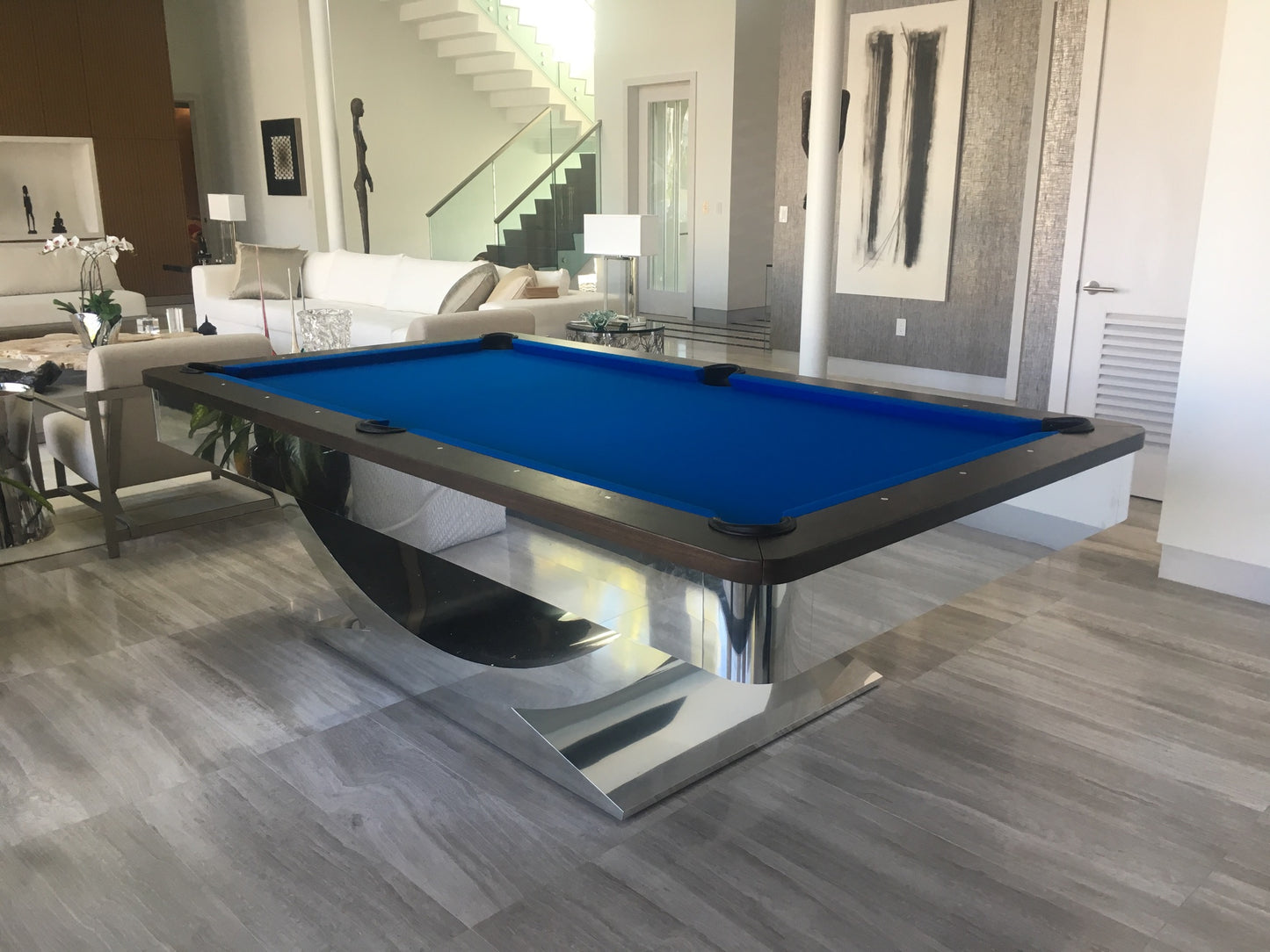 Halo Modern Pool Table Round Corners