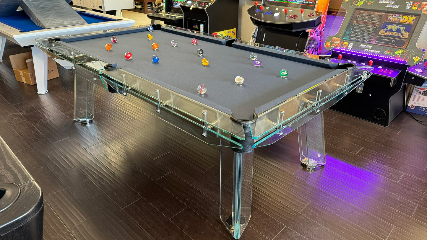 Haven Glass Modern Pool Table