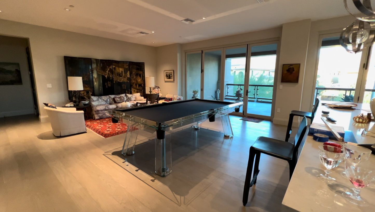 Haven Glass Modern Pool Table