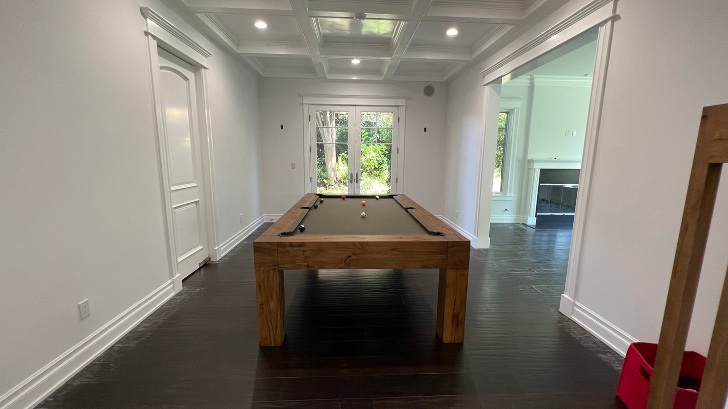 Parsons Pool Table Dry Oak
