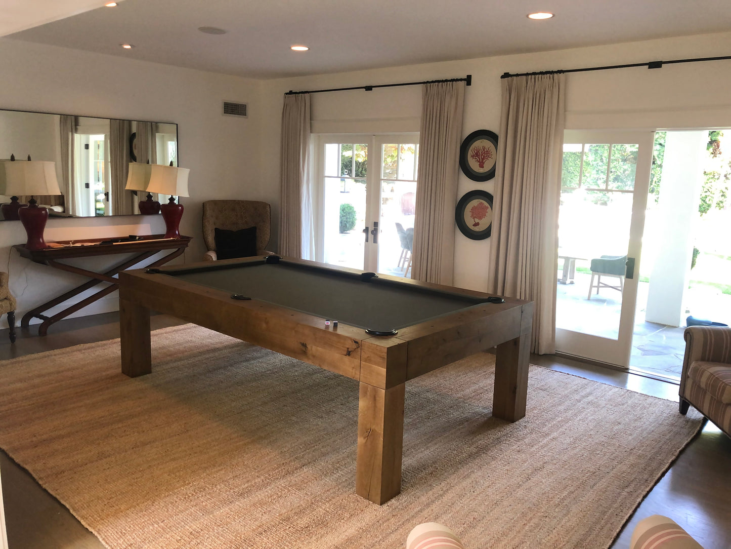 Parsons Pool Table Dry Oak