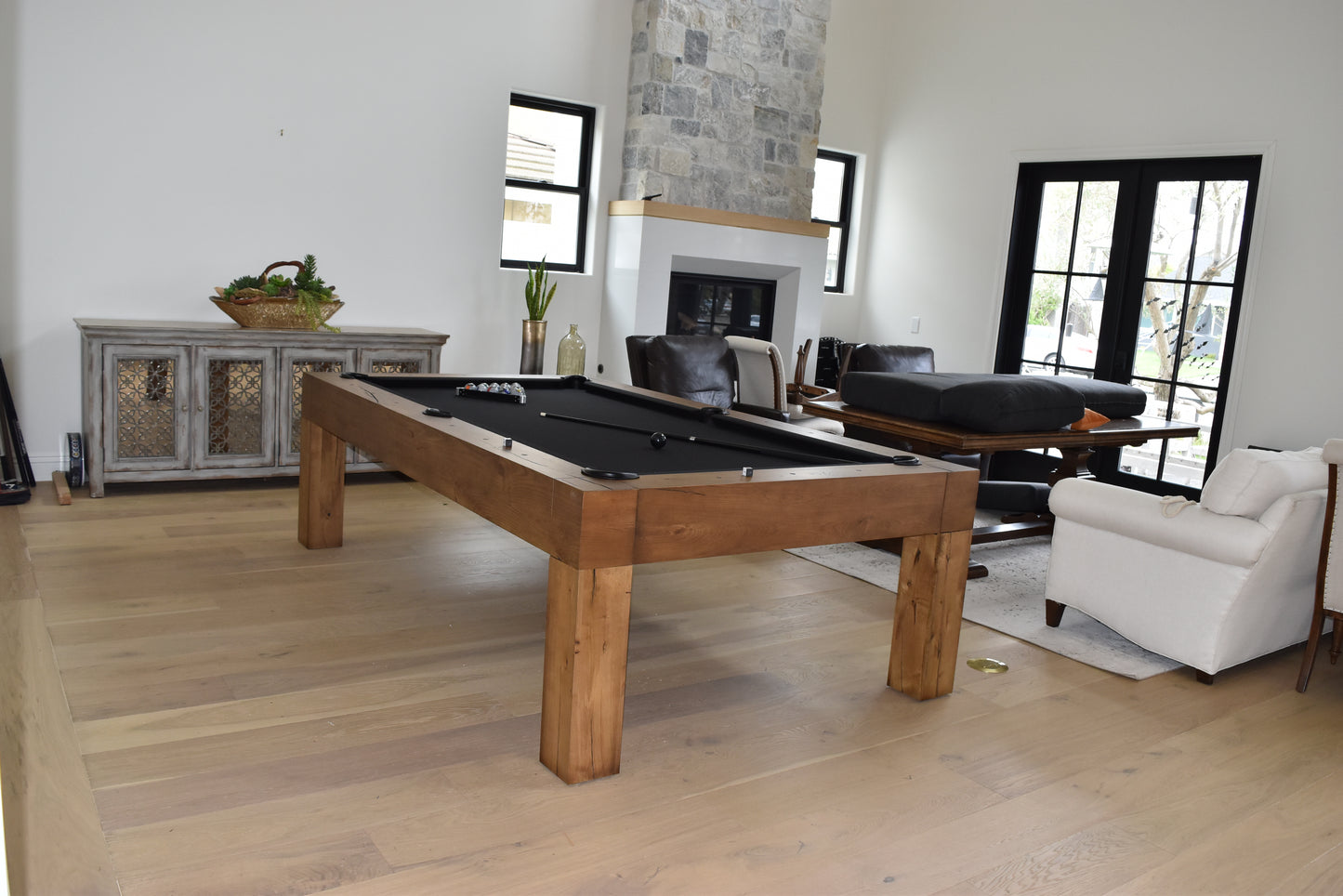 Parsons Pool Table Dry Oak