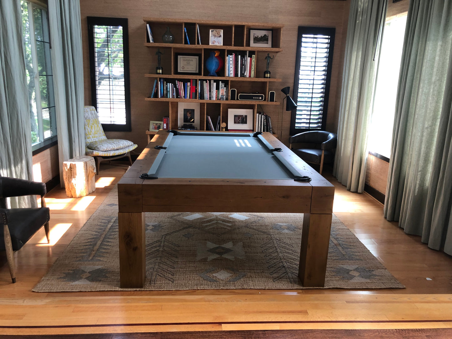 Parsons Pool Table Dry Oak