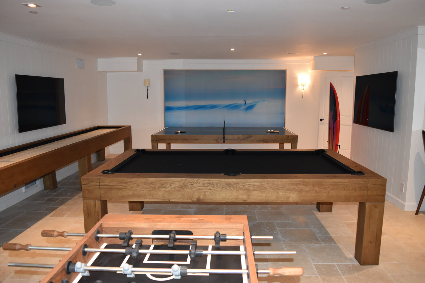 Parsons Pool Table Dry Oak