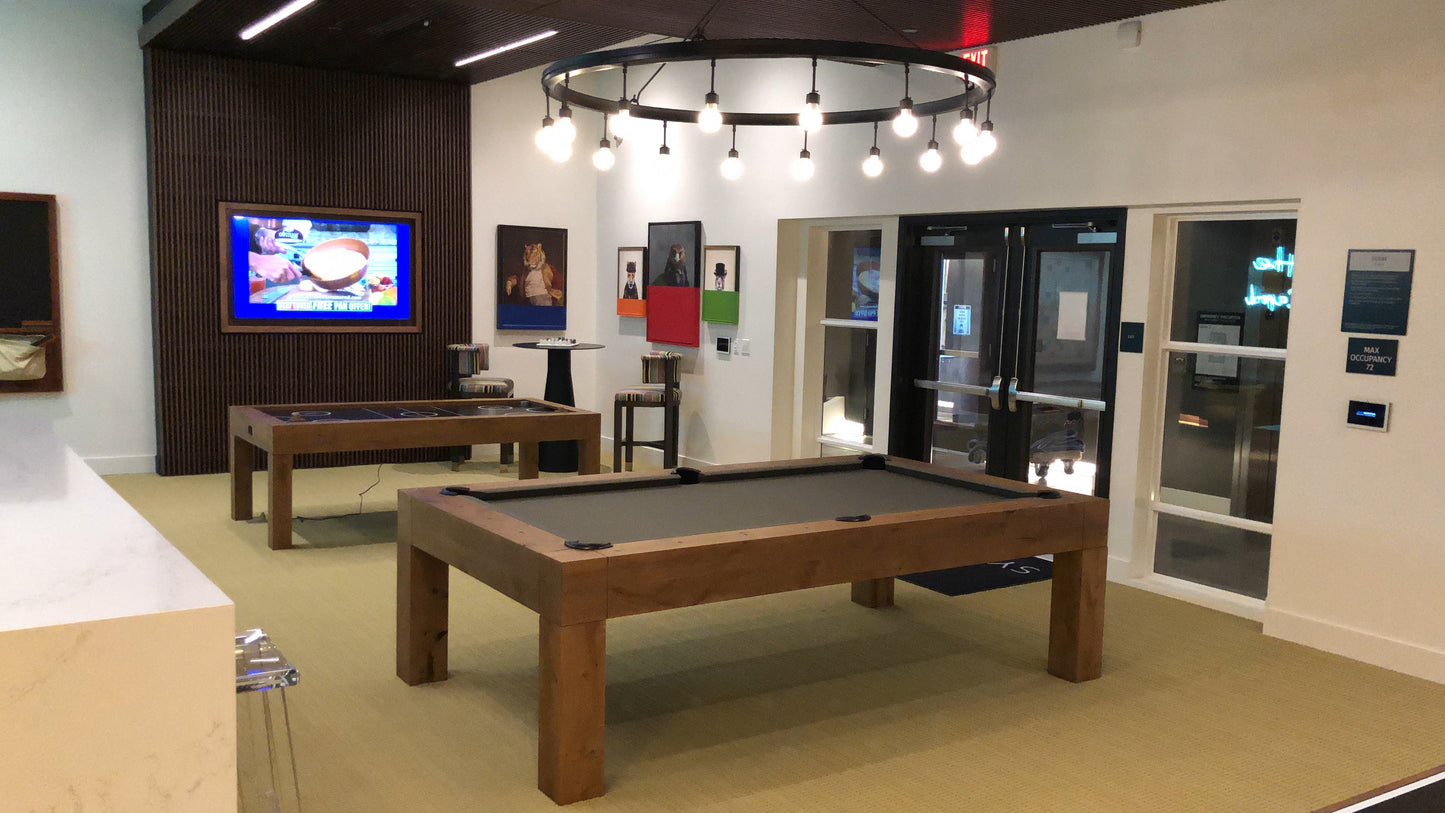 Parsons Pool Table Dry Oak
