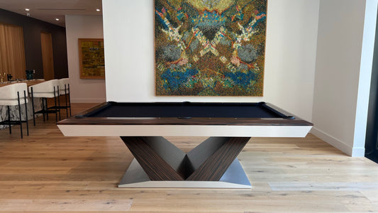 President Modern Pool Table Angle Rails