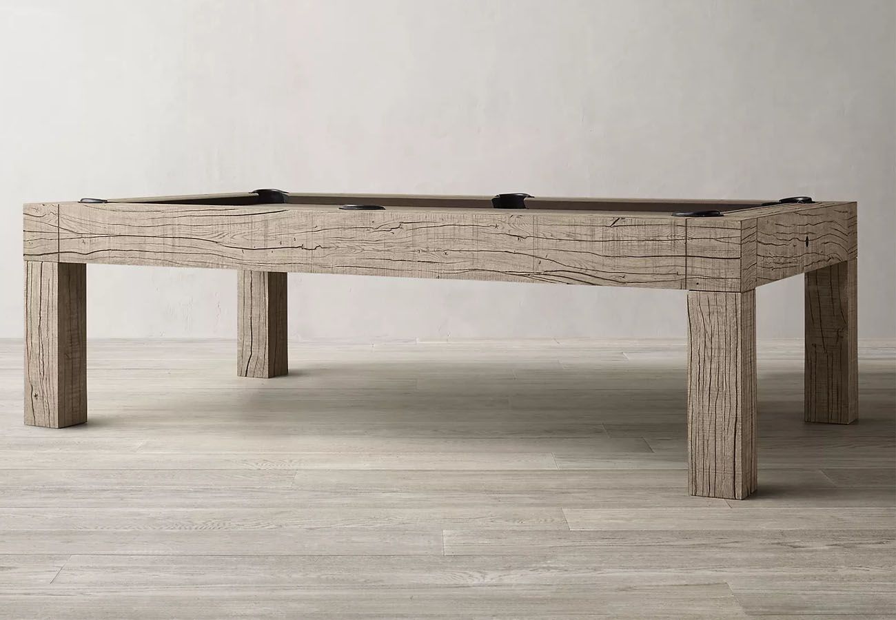 Parsons Pool Table Rustic Grey