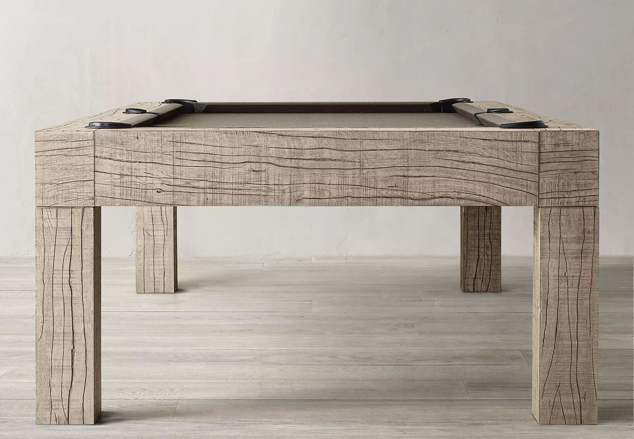Parsons Pool Table Rustic Grey