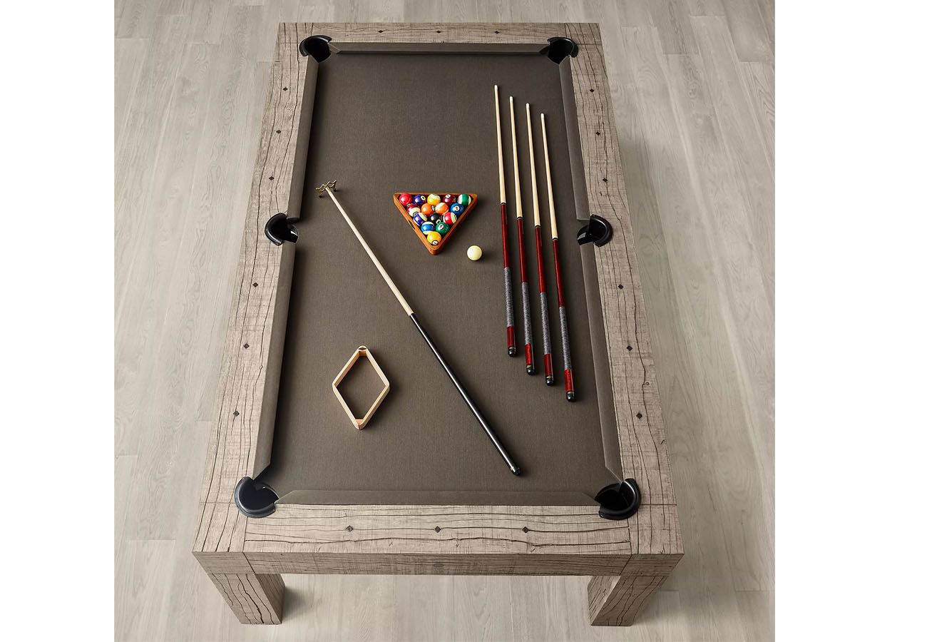 Parsons Pool Table Rustic Grey