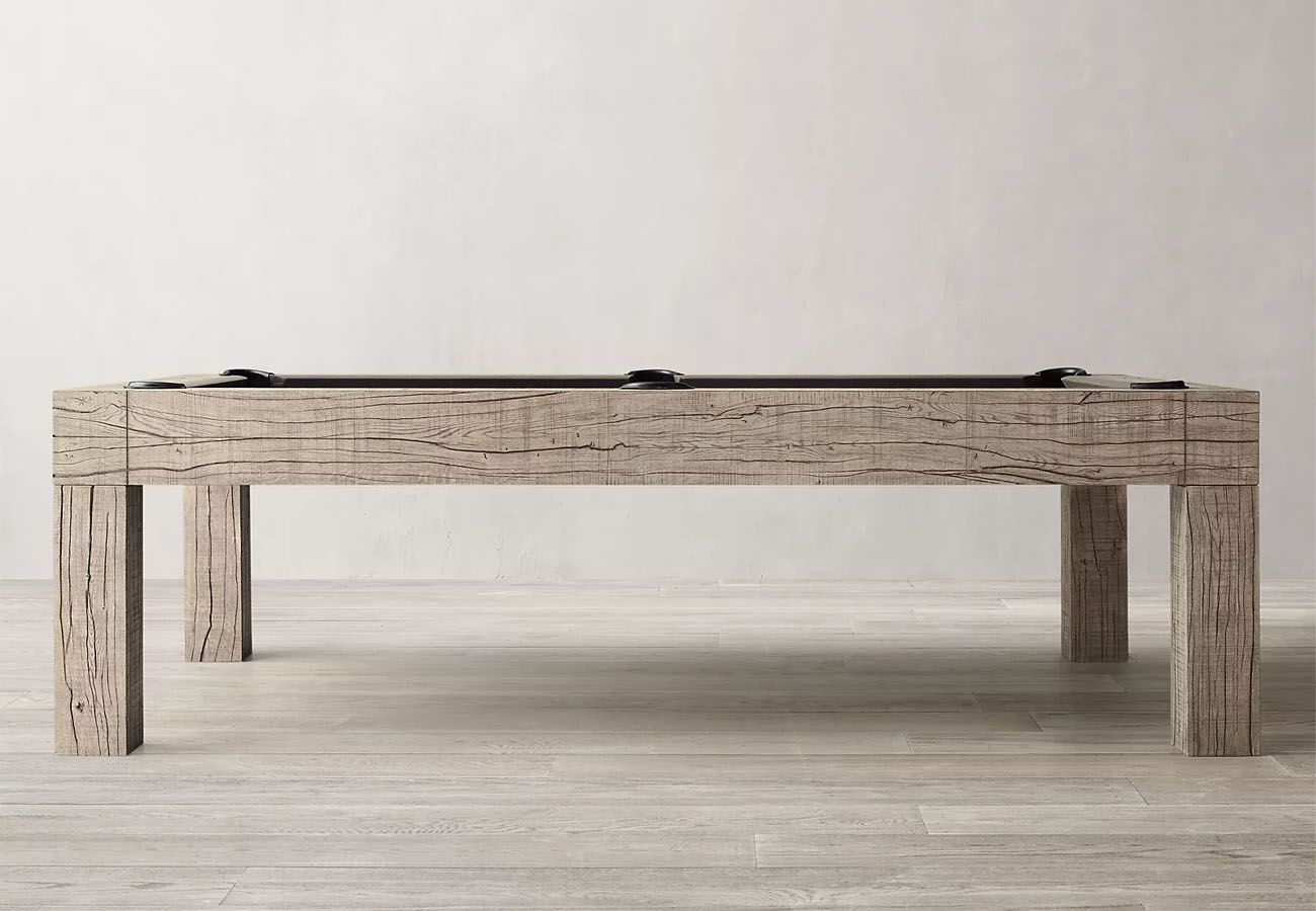 Parsons Pool Table Rustic Grey
